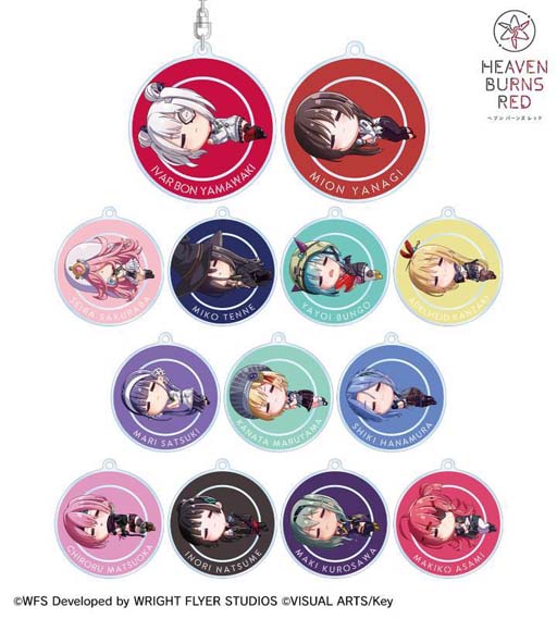 画像ギャラリー No.014のサムネイル画像 / “トレーディング ちびころ アクリルスタンド”など「ヘブンバーンズレッド」のグッズが登場。受注受付を開始