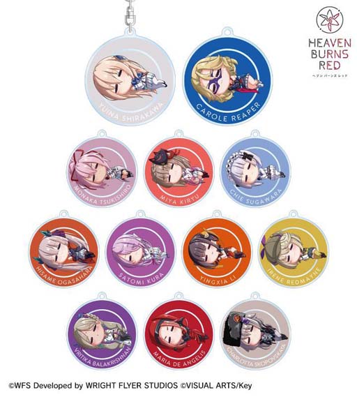画像ギャラリー No.016のサムネイル画像 / “トレーディング ちびころ アクリルスタンド”など「ヘブンバーンズレッド」のグッズが登場。受注受付を開始