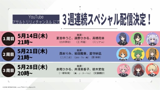 画像ギャラリー No.001のサムネイル画像 / 「アサルトリリィプロジェクト」のスペシャル番組が3週連続で配信決定。第1回は5月14日21:00より