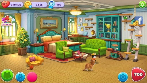 画像ギャラリー No.002のサムネイル画像 / 【PR】キュートな猫に癒やされながら屋敷をリフォーム! 「パズにゃん」は健気な猫たちとの交流が楽しいパズルゲームだ