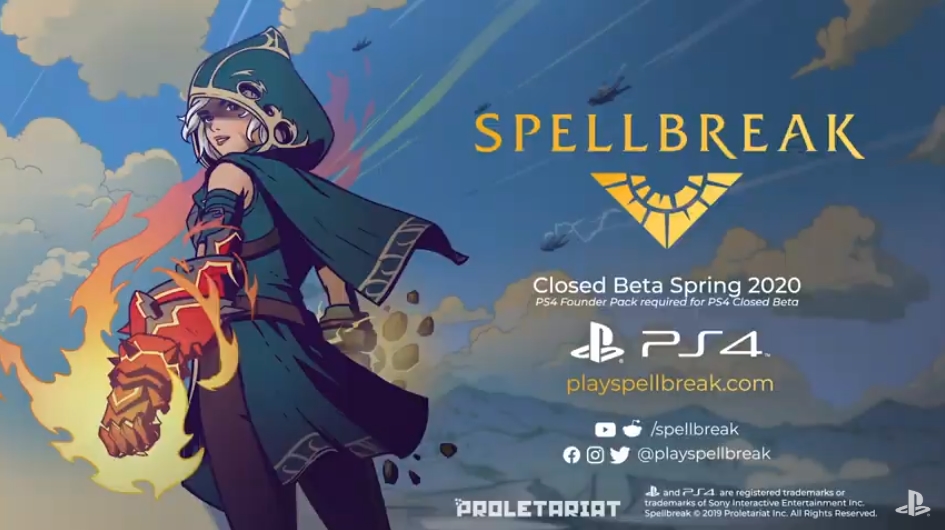 Ps4版 Spellbreak のクローズドベータが年春に実施 魔法を使用したアクションとrpgの要素を組み合わせたバトルロイヤルゲーム