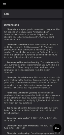 画像ギャラリー No.003のサムネイル画像 / 反物質を無限生成。Android向けクリッカーゲーム「Antimatter Dimensions」を紹介する「(ほぼ)日刊スマホゲーム通信」第2179回