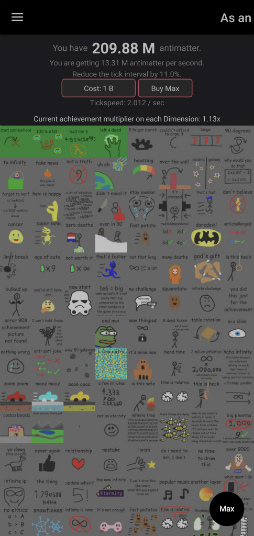 画像ギャラリー No.007のサムネイル画像 / 反物質を無限生成。Android向けクリッカーゲーム「Antimatter Dimensions」を紹介する「(ほぼ)日刊スマホゲーム通信」第2179回