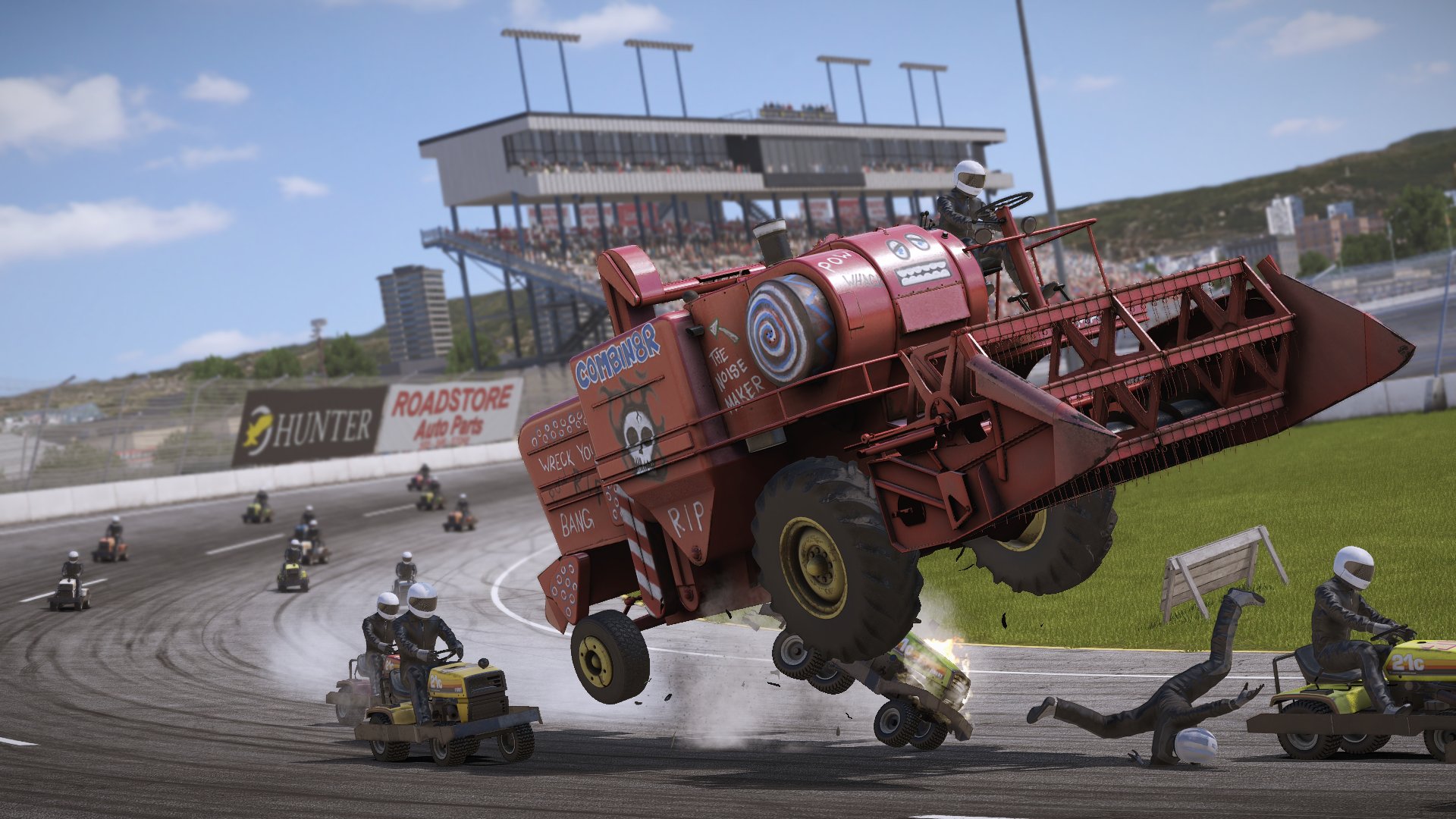PS4用ソフト「Wreckfest（レックフェスト）」が本日配信。さまざまな乗り物で激突レースが楽しめるアクションドライビングゲーム