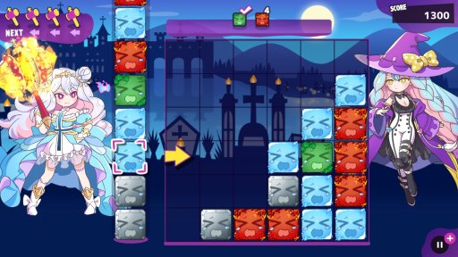 画像ギャラリー No.002のサムネイル画像 / Switch「スカッとよこ撃ちパズル ゴーストハンマー」が本日配信。新感覚のアクションパズルゲーム