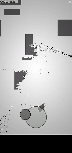 画像ギャラリー No.006のサムネイル画像 / 噴射時の反動を利用して飛びまわるアクションゲーム。「Spout」を紹介する「(ほぼ)日刊スマホゲーム通信」第2188回