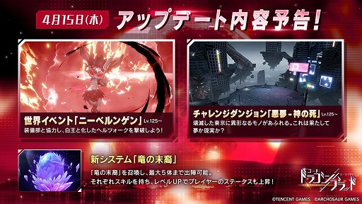 画像ギャラリー No.001のサムネイル画像 / 「コード:ドラゴンブラッド」,レベル125ダンジョン“悪夢:神の死”などの情報が公開