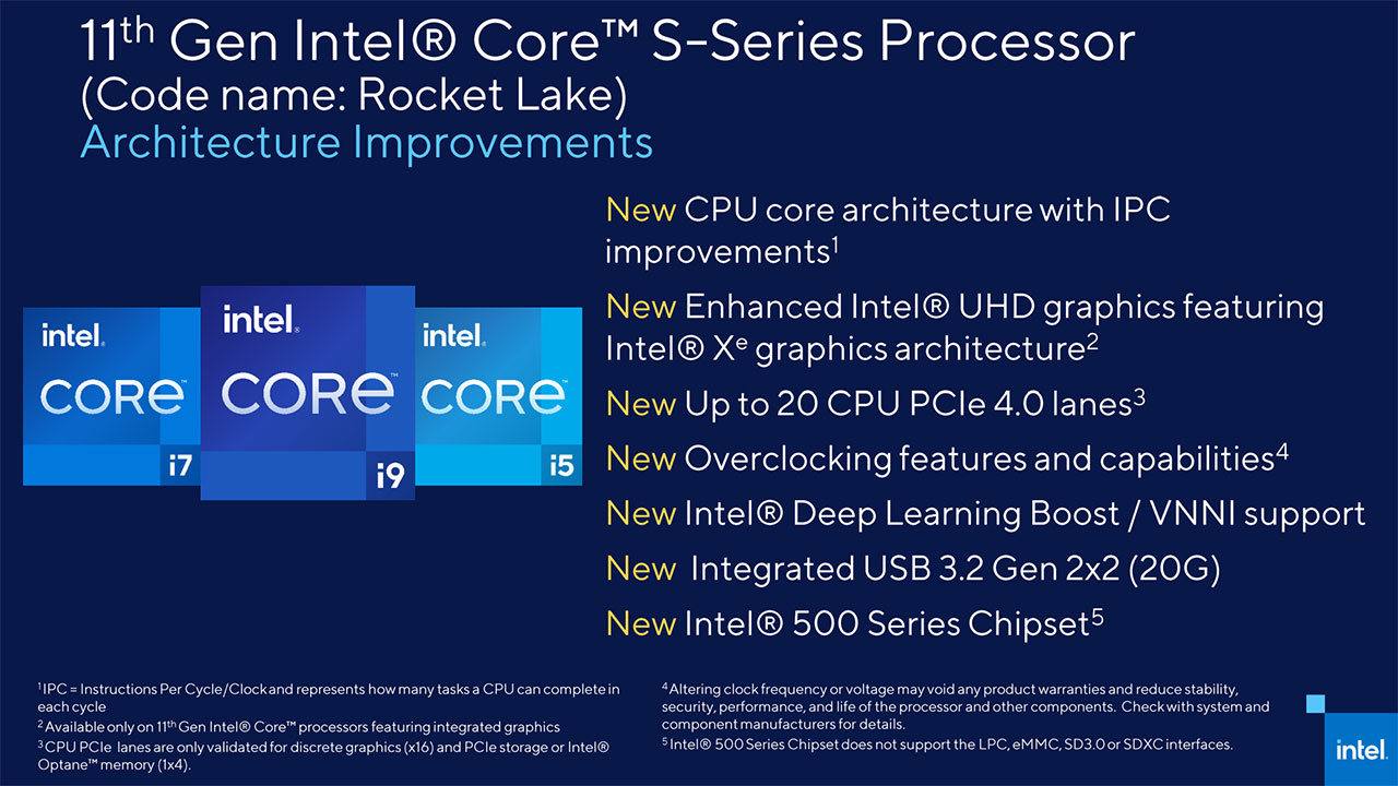 Intelがデスクトップpc向け第11世代core Rocket Lake S の概要を明らかに Ice Lake世代のcpuとtiger Lake世代のgpuを統合する