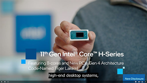 画像集#003のサムネイル/Intel，最大5GHz版の「Tiger Lake H35」や8コアTiger Lakeなどの新型CPUを発表