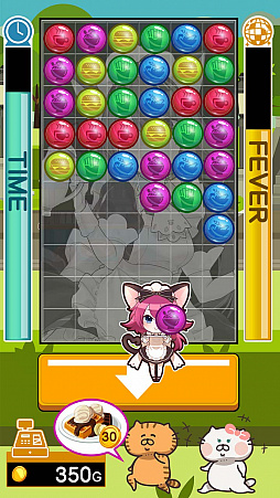 ねこウエイトレスのカフェ育成パズルゲーム ねこぱず の配信が1月18日にスタート
