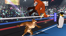 画像集#006のサムネイル/動物ミーム格闘ゲーム「Fight of Animals」のSwitch版が3月下旬リリースへ。PC版には2匹のボスが本日追加