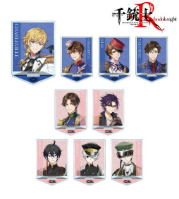 画像ギャラリー No.002のサムネイル画像 / 「千銃士:Rhodoknight」のアクリルスタンド,メタリック缶バッジなどの受注がAMNIBUSでスタート