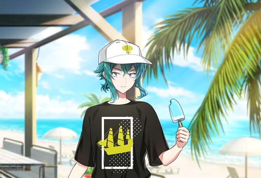 画像ギャラリー No.007のサムネイル画像 / 「千銃士:Rhodoknight」,ストーリーイベント“青夏サンセットビーチ”開催中