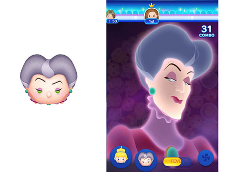 画像ギャラリー No.003のサムネイル画像 / 「ツムツムスタジアム」に新ツム“シンデレラ”が登場