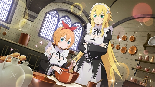 画像ギャラリー No.010のサムネイル画像 / 「リゼロス」,新たなペアキャラ「【アイドル姉妹】ラム&レム★3」が登場するガチャが開催に