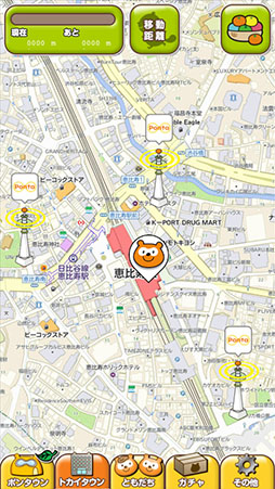 画像ギャラリー No.003のサムネイル画像 / スマホで楽しめる位置情報系まちづくりゲーム「ポンタフレンズ」が今夏に配信予定。事前登録の受け付けもスタート