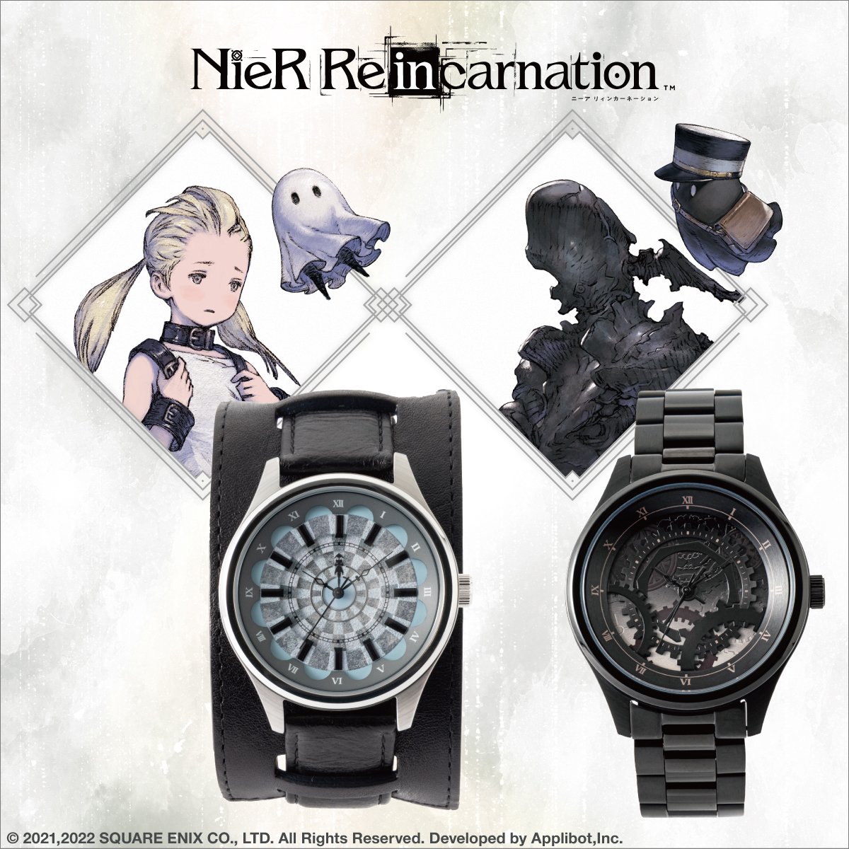 NieR Clothing / オリジナル腕時計【ACK×SILVER】 T-23-10-27-049-PU NieR Clothing / オリジナル腕時計【ACK×SILVER】 T-23-10-27-049-PU