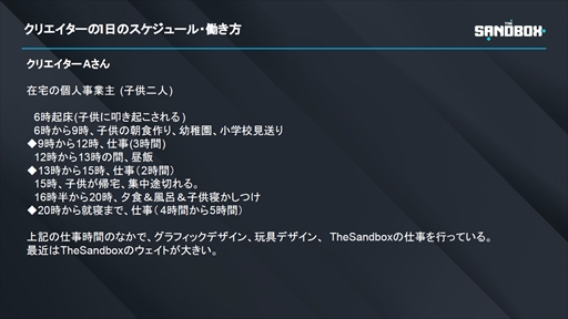 ꡼ No.012 | ᥿СNFTΡThe SandboxפǼײܻؤֶФꥨΤΥ᥿Сֺ¡ȯɽݡ