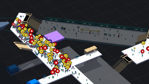 画像ギャラリー No.011のサムネイル画像 / 駅構内を整備して人の流れを管理するPC用SLG「STATIONflow」が正式リリース。インプレッションと開発者インタビューでその魅力を紹介