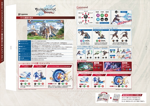 画像ギャラリー No.005のサムネイル画像 / 「グランブルーファンタジー ヴァーサス」,各キャラのコマンドを紹介したインストラクションカードを公開。HORIアケコンが当たるプレゼント企画も