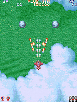 画像ギャラリー No.002のサムネイル画像 / PS4版「アーケードアーカイブス プラスアルファ」が本日配信。3タイプの戦闘機を切り替えて戦う縦スクロールSTG