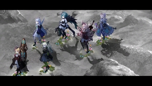 画像ギャラリー No.010のサムネイル画像 / 「巨神と誓女」を先行プレイ。プレイヤーが考察して作り上げる物語,モノクロームの世界とカラフルな少女のビジュアルが魅力のブラウザ用RPG