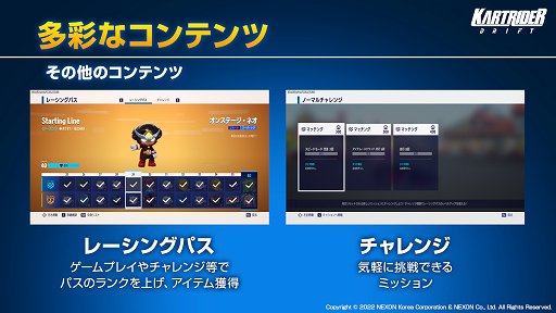 画像ギャラリー No.025のサムネイル画像 / 「カートライダー ドリフト」の発表会をレポート。クロスプラットフォーム対応で,世界中をつなげるオンラインサーキットの展開を目指す