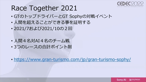 ꡼ No.004 | CEDEC 2022ϡ֥ġꥹפΥȥå˾AIGran Turismo SophyɤϡɤΤ褦˳ؽܻؤΤ