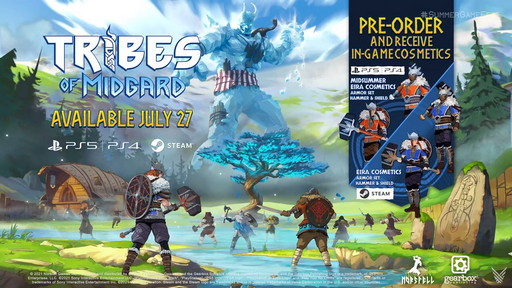 アクションサバイバルRPG「Tribes of Midgard」が7月27日に発売。Steam
