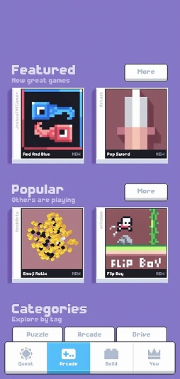 画像ギャラリー No.007のサムネイル画像 / シンプルなミニゲーム集「Fancade」を紹介する「(ほぼ)日刊スマホゲーム通信」第2330回