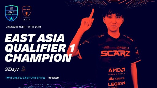 画像ギャラリー No.001のサムネイル画像 / SCARZのJay選手が「FIFA21 Global Series East Asia Qualifier」で優勝。シリーズ3冠を達成
