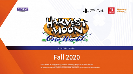 Ps4 Switch向け Harvest Moon One World が年秋に発売 牧場物語 の流れを汲む農場シミュレーション