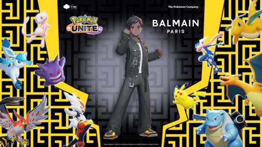 Pokémon UNITE」でブランド“BALMAIN”とコラボしたトレーナー