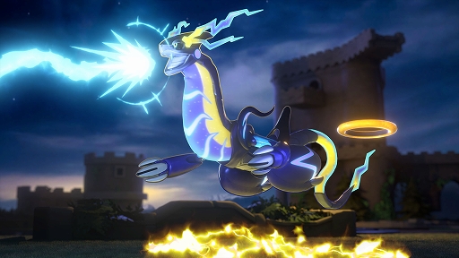 画像ギャラリー No.002のサムネイル画像 / 「Pokémon UNITE」に伝説のポケモン「ミライドン」が2月27日より参戦。参戦記念の特別アートも公開