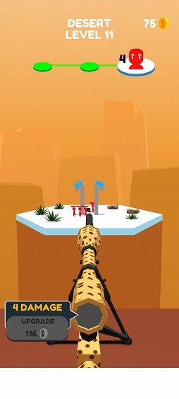 画像ギャラリー No.002のサムネイル画像 / 狙いを定めてターゲットを仕留めよう。アクションゲーム「スーパースナイパー」を紹介する「(ほぼ)日刊スマホゲーム通信」第2235回