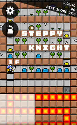 画像ギャラリー No.001のサムネイル画像 / 3ボタンでどこまで進めるか。スマホ向けアクションパズル「ステッピーナイト」を紹介する「(ほぼ)日刊スマホゲーム通信」第2338回