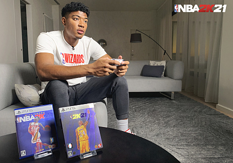 画像ギャラリー No.001のサムネイル画像 / 「NBA 2K21」,日本公式アンバサダー八村 塁選手がYouTuber Riuto AFさんと対戦するゲームプレイ映像が公開。八村選手のメッセージも