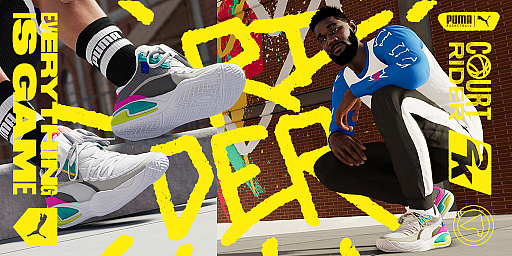 画像ギャラリー No.001のサムネイル画像 / 「NBA 2K21」がPUMAとコラボ。スニーカーの最新モデル“PUMA Court Rider 2K”がゲーム内に登場