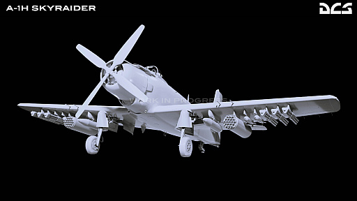 画像集 No.005のサムネイル画像 / 「DCS World」，機体モジュール「DCS: A-1H Skyraider」の制作を発表。巨大なペイロードと長い航続距離を誇る“スパッド”がDCSに参戦