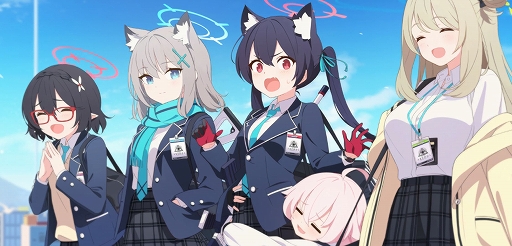 画像ギャラリー No.001のサムネイル画像 / Yostarの新作「ブルーアーカイブ」先行プレイレポート。表情がコロコロ変わる生徒や,物語を読ませる環境作りのこだわりが光る一作