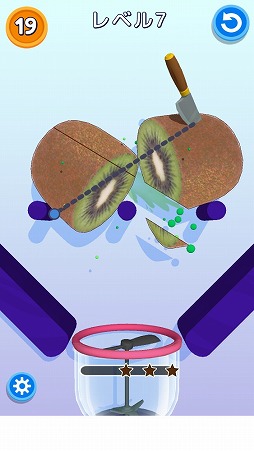画像ギャラリー No.005のサムネイル画像 / フルーツを自由にカットしよう。パズルゲーム「グッドスライス」を紹介する「(ほぼ)日刊スマホゲーム通信」第2352回