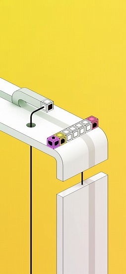 画像ギャラリー No.001のサムネイル画像 / トリックアートを取り入れた立体空間でゴールを目指そう。パズルゲーム「reky」を紹介する「(ほぼ)日刊スマホゲーム通信」第2357回