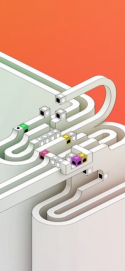 画像ギャラリー No.003のサムネイル画像 / トリックアートを取り入れた立体空間でゴールを目指そう。パズルゲーム「reky」を紹介する「(ほぼ)日刊スマホゲーム通信」第2357回