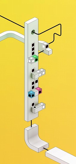 画像ギャラリー No.004のサムネイル画像 / トリックアートを取り入れた立体空間でゴールを目指そう。パズルゲーム「reky」を紹介する「(ほぼ)日刊スマホゲーム通信」第2357回