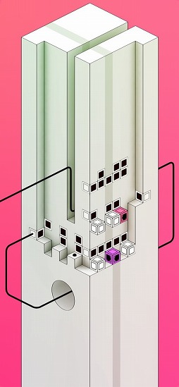 画像ギャラリー No.005のサムネイル画像 / トリックアートを取り入れた立体空間でゴールを目指そう。パズルゲーム「reky」を紹介する「(ほぼ)日刊スマホゲーム通信」第2357回