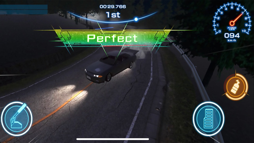 画像ギャラリー No.003のサムネイル画像 / レースゲーム「ザ・峠 〜DRIFT KING 1980〜」のiOS版が7月30日に配信開始。仮想空間を舞台にドリフト走行を楽しめる