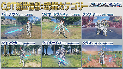 Pso2 Ngs パルチザンやランチャーなど正式サービスで追加される6種の武器が公開 32人のマルチプレイが楽しめる探索エリアの紹介も