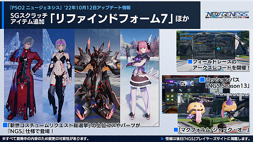 ���������꡼ No.011�Υ���ͥ������ / ��PSO2 �˥塼�����ͥ����ס���MELTY BLOOD: TYPE LUMINA�ɤȤΥ���ܤ�10��5�����顣��٥�����������ξ�²�����