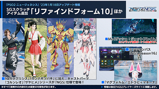 画像ギャラリー No.011のサムネイル画像 / 「NGS」,2023年前半のロードマップを公開。ガンスラッシュを使用する新クラスや“にじさんじ”コラボ,超進化アップデート(仮)などを予定