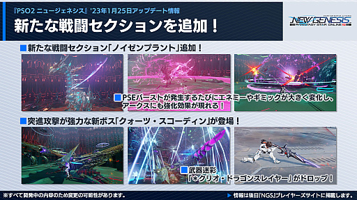 画像ギャラリー No.012のサムネイル画像 / 「NGS」,2023年前半のロードマップを公開。ガンスラッシュを使用する新クラスや“にじさんじ”コラボ,超進化アップデート(仮)などを予定